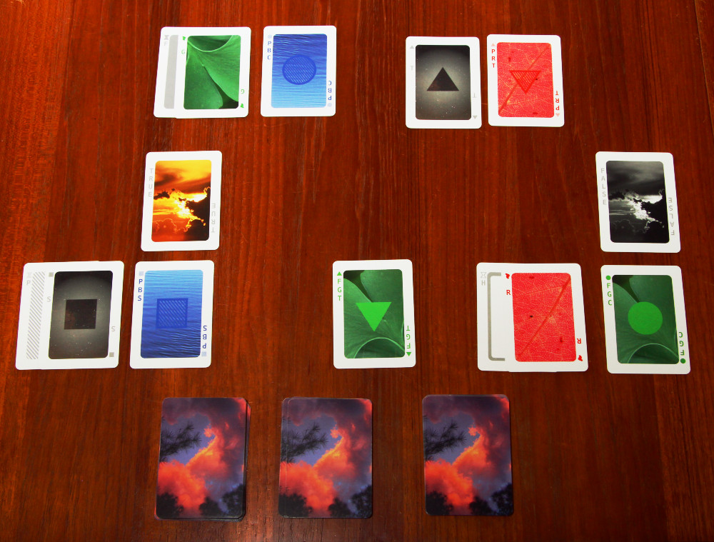 illustration of Challenge solitaire
          game for Gnomon Deck